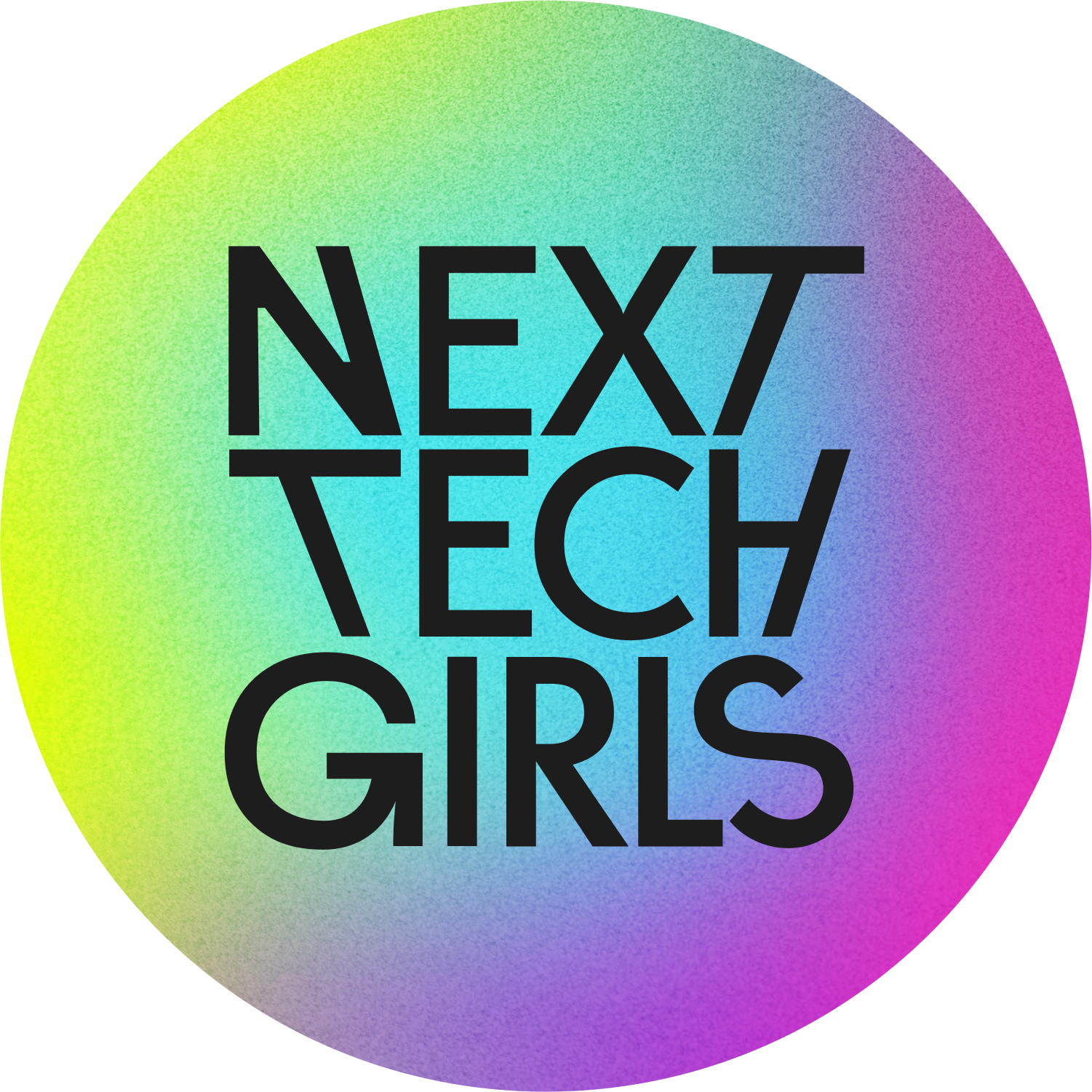 Next Tech Girls - round gradient logo